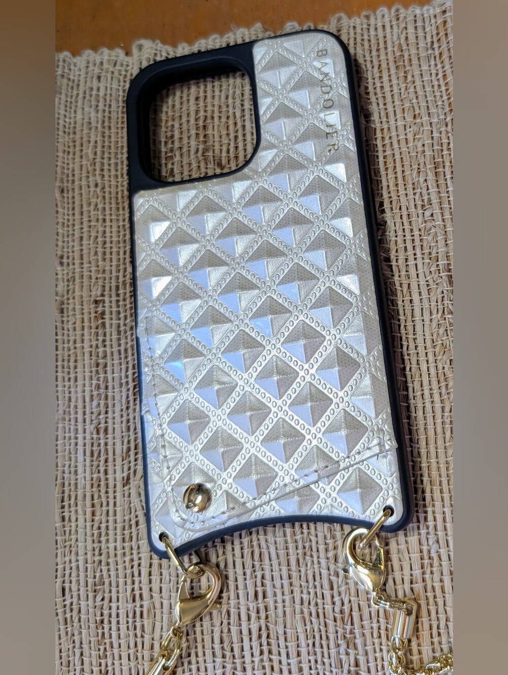 Bandolier SHEILA Crossbody case iPhone | Gold Rope